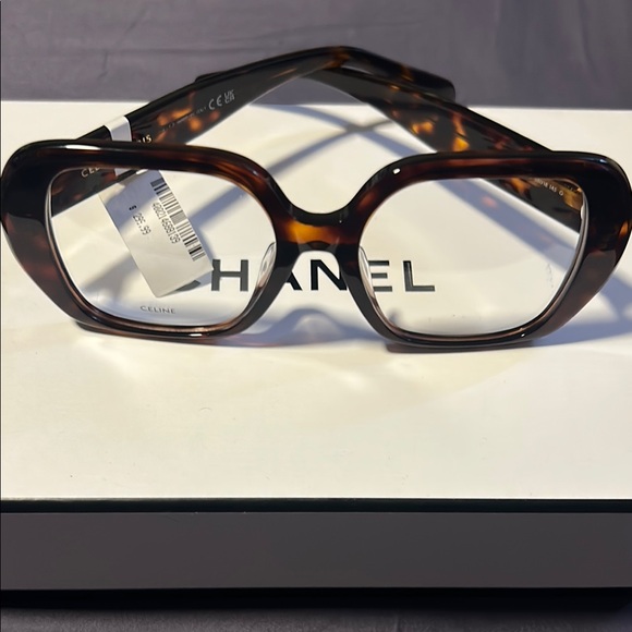 Brown Rectangular Glasses with Clear Lenses and Glossy Frame - Picture 9 of 15